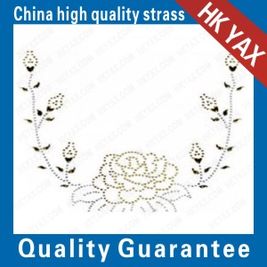 transfer rhinestone Flower motifs