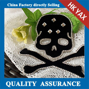 YAX-C089 rhinestone motif patch