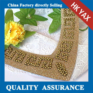 YAX-D017 V-neck Bead Patches
