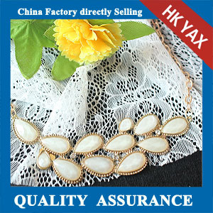 N127 white beaded necklace for lady china supply