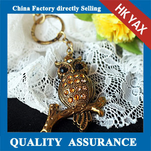 N182 china Resin rhinestone owl pendant cheap sale