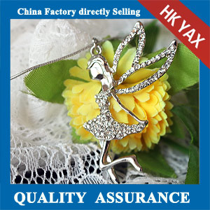 N184 china rhinestone girl pendange necklace sale