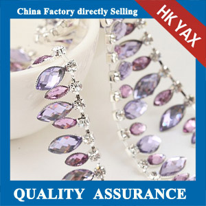 M205 Bridal resin rhinestone decoration