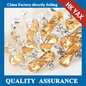 M209 Teardrop Resin stone metal chain