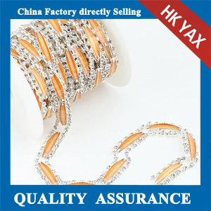 M213 fancy rhinestone cup chain