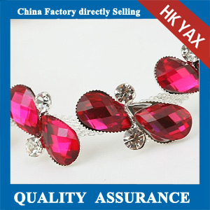 M208 Rose Metal trim crystal accessory