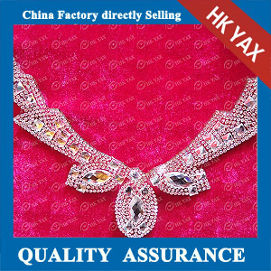 YAX-D002 Flower Collar Rhinestone Patches