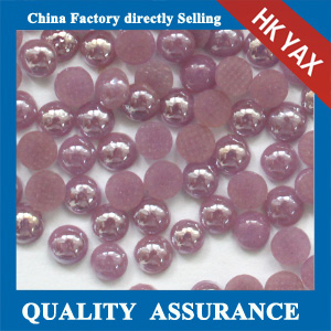 China supplier ceramic rhinestone half pearl