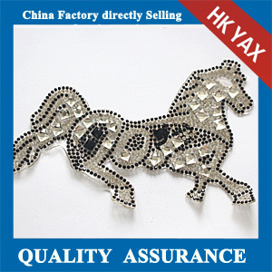 Yax-C026 Horse shape rhinestone patches