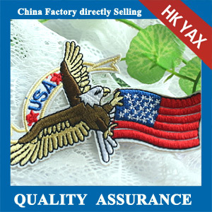 customized embroidery eagle patch for logo