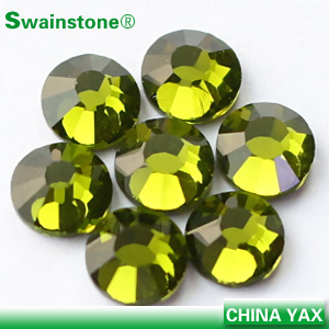 Swainstone rhinestone flatback Olivine color