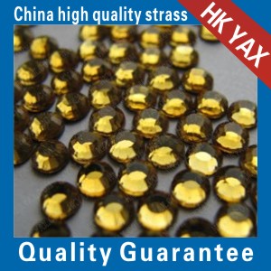golden cadmiumless rhinestone