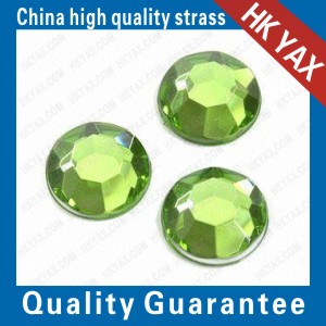 low lead iron on rhinestones peridot ss6 ss10 ss20