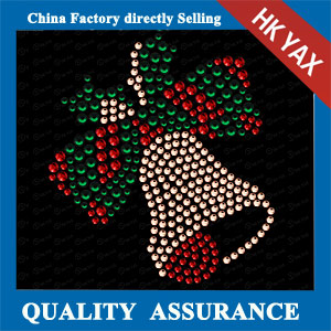 YAXS-22 Christmas Bell Rhinestone Motif