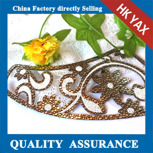 YAX-D026 Flower Leather Bead Patches