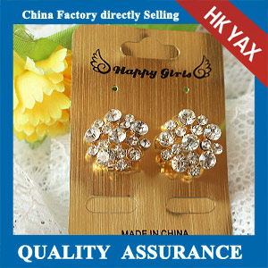 N505 crystal stud earrings for wedding