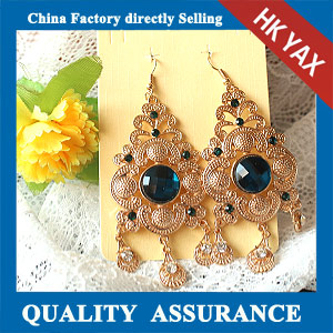 N516 gold plated earring chunky style