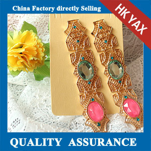 N519 resin rhinestone earrings charming design