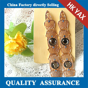 N520 Long Bead resin earring