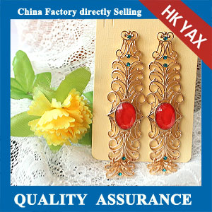 N547 beautiful red earrings for girls 