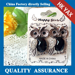 N550 fashion owl earring black style