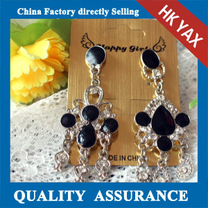 N558 dangle black earring china sale