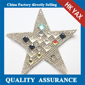 Yax-C003 Star shpae rhinestone patches