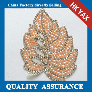 Yax-C021 leaf shape rhinestone patches