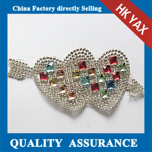 Yax-C027 Arrow and heart shape rhinestone patches