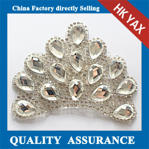 Yax-C029 Crown shape rhinestone patches