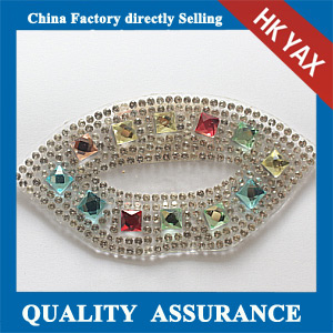 Yax-C031 Lip shape rhinestone patches