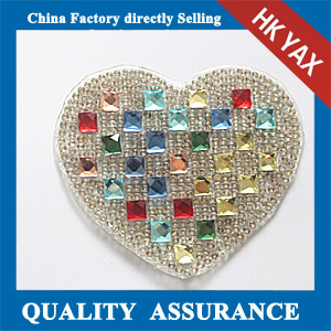 Yax-C032 Heartshape rhinestone patches