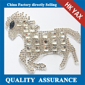 Yax-C033 Horse shape rhinestone patches