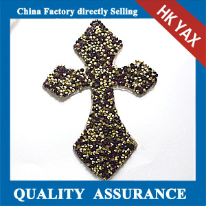 Yax-C044 cross shape rhinestone motifs