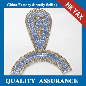 Yax-C020 teardrop  ornament rhinestone patches